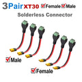 XT30 Connector Plug with Sheath Housing Male/Female XT30 Plugs and Welding Fixtures For RC Lipo Battery Cars Drones Airplane