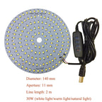 DC5V Dimmable LED Chip 5W-30W Surface Light Source SMD 5730 LED Light Beads DIY Tricolor Adjustable LED Bulb White Warm White