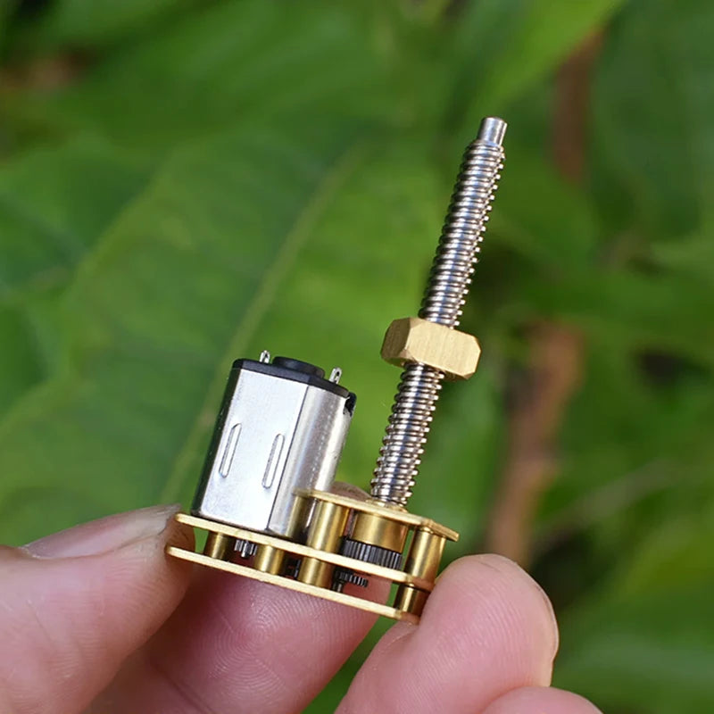 Mini N20 Full Metal Linear Screw Slider Gear Motor DC 3V 3.7V 5V 6V Long Screw Shaft DIY 3D Printer Lifting Platform Robotic Arm