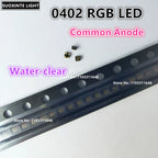 Highlight 0402 RGB SMD LED, Common Anode/Common Cathode, Water-clear, 1010 Full Color Red-Green-Blue 0404 Lamp Beads