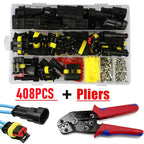 708/408/352/240/296/15pcs HID Waterproof Connectors Car Marine Seal Automotive Electrical Wire Connector Plug Truck Harness