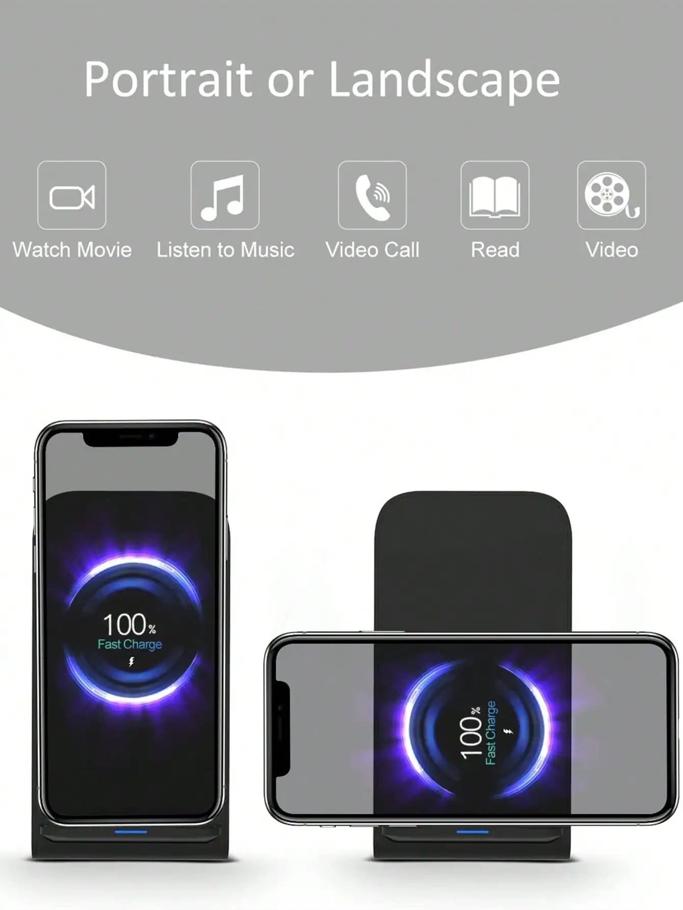 30W  Wireless Charger Stand For IPhone17 16 15 14 13 12 Pro Max 11 XS XR X 8 Samsung S23 S22 Type C Fast Charging Dock Station