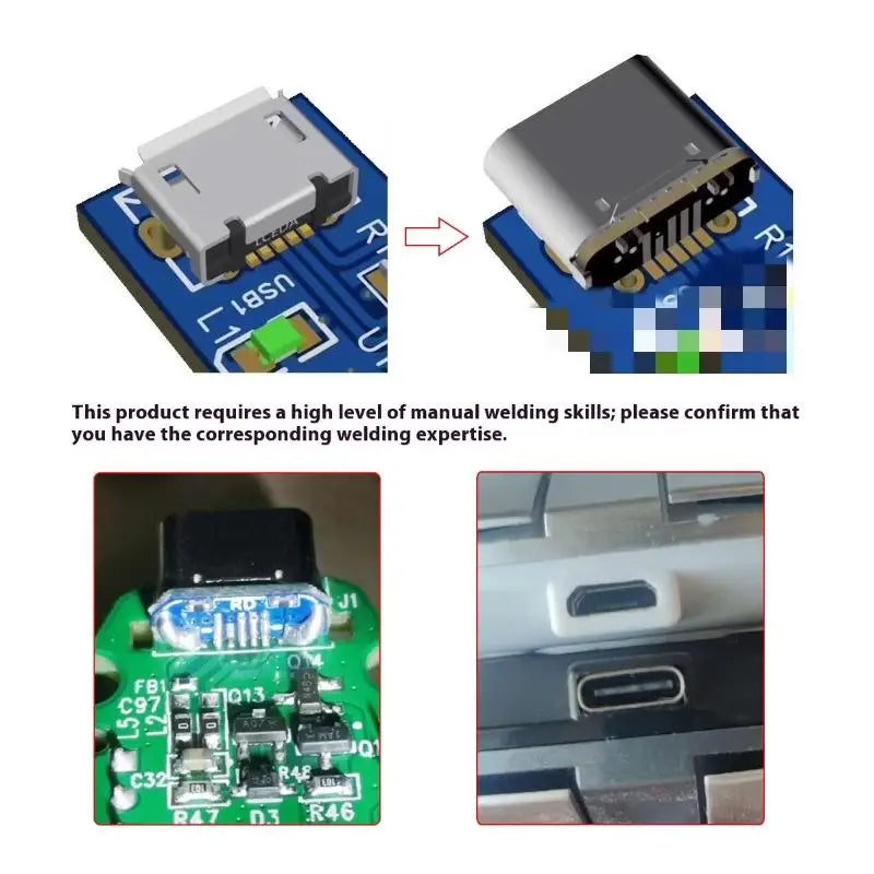 2/5pcs M85K USB Connector Type C USB 2.0 Data Transfer Data Power Adapter DIY Repair Adapte Modification Accessories