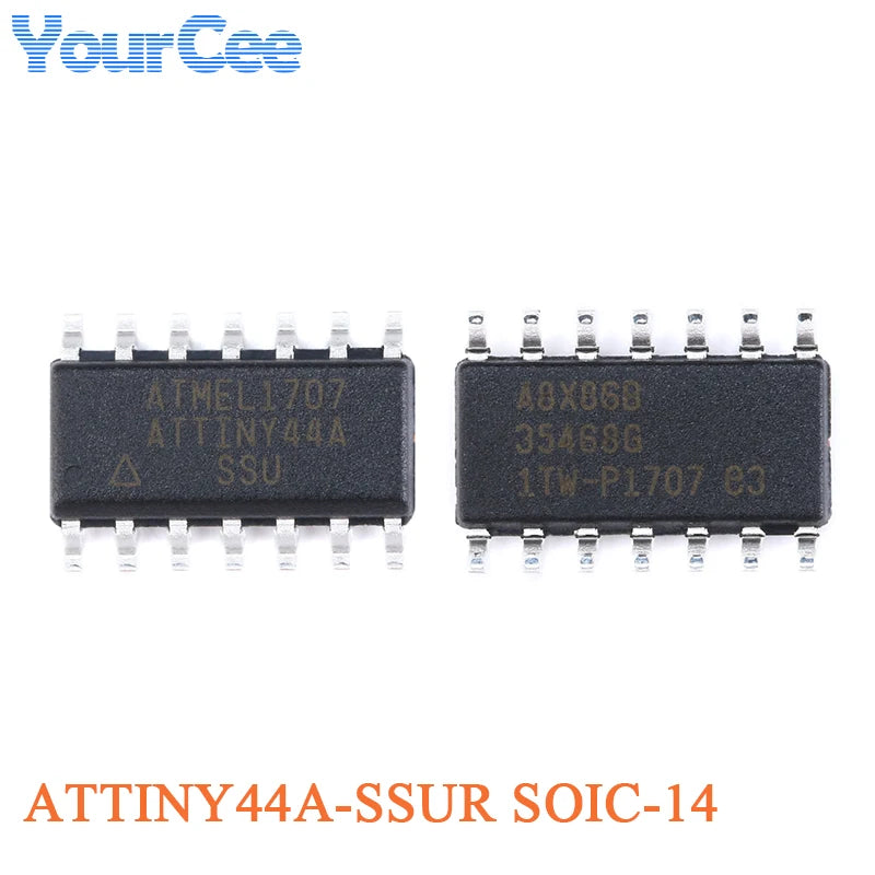 20pcs/1pc ATTINY85 ATTINY85-20SU ATTINY SOIC-8 8KB 20MHz 8Bit Microcontroller SMD IC Chip ATTINY44A-SSUR ATTINY13A-SSU ATTINY10