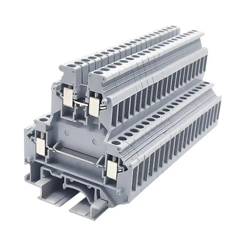 10Pcs UKK/UKKB 5 Double-Level Terminal Block 2 Layer 4 Mm² Plug Wire Electrical Screw Connector DIN Rail Termin UKK5 UKKB5