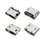 Micro USB Connectors 5 Pin Female Jack Port SMD 5P MicroUSB Data Charging Socket Adapter for Android Phone Port Repair Projects