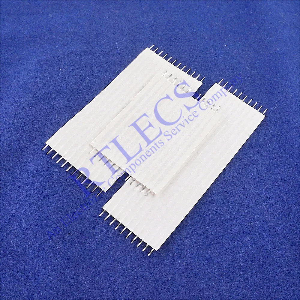 1.0 2.54 MM FPC FFC Flexstrip Cable Jumper 8 10 12 13 24 Pin JSN-2.54 Solder PCB Through Hole Nomex Insulator 24 AWG 3.0A