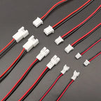 5/10Pairs Mini Micro JST 1.25mm / PH 2.0mm / XH 2.54mm Pitch 2 Pin Male Female Plug Connector With Wire Cables
