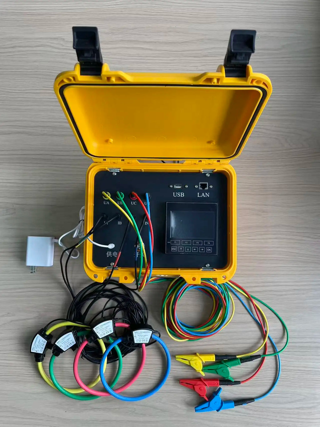 Portable Three Phase Power Quality Analyzer Rogowski Coil Data Logger MQ41 Handheld Electric Energy AnalyzerAR