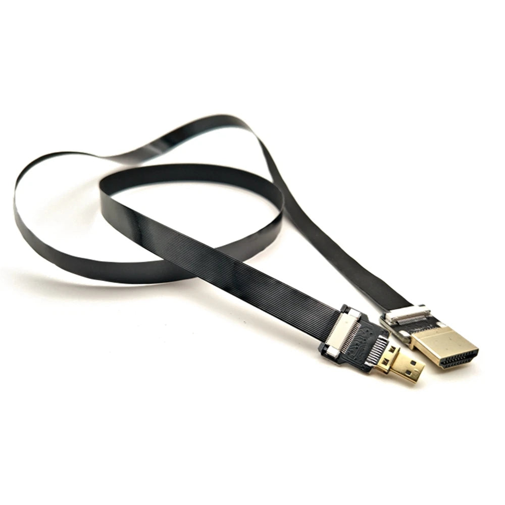 Camera 0.05M-1M FPC flexible cable drone aerial photo transmission FPV Micro HDMI to HDMI HD cable