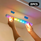 RGB Ambient Sensor Light -  Rechargeable Magnetic Wall Lamp Mood Ambient Light for Cabinet Hallway Stair