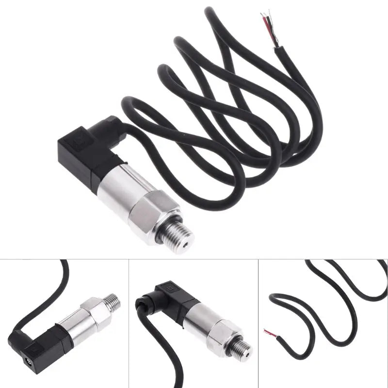 Compact Pressure Transducer 4-20mA Output G1/4" Silicon Pressure Transmitter Transducer for Water Gas Oil Metal