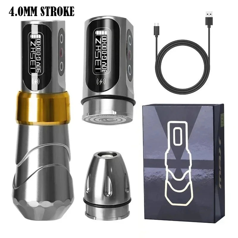 Hot Selling New FK Iron FLUX MAX 3.5/4.0/4.6 Stroke Popular Professional Wireless Rotary Tattoo Machine Pen, Tattoo Supplies