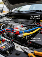 Blue Heat Shrink Solder Seal Wire Connectors Kit Waterproof Butt Connector Heat Shrink Electrical Terminals or Marine Automotive