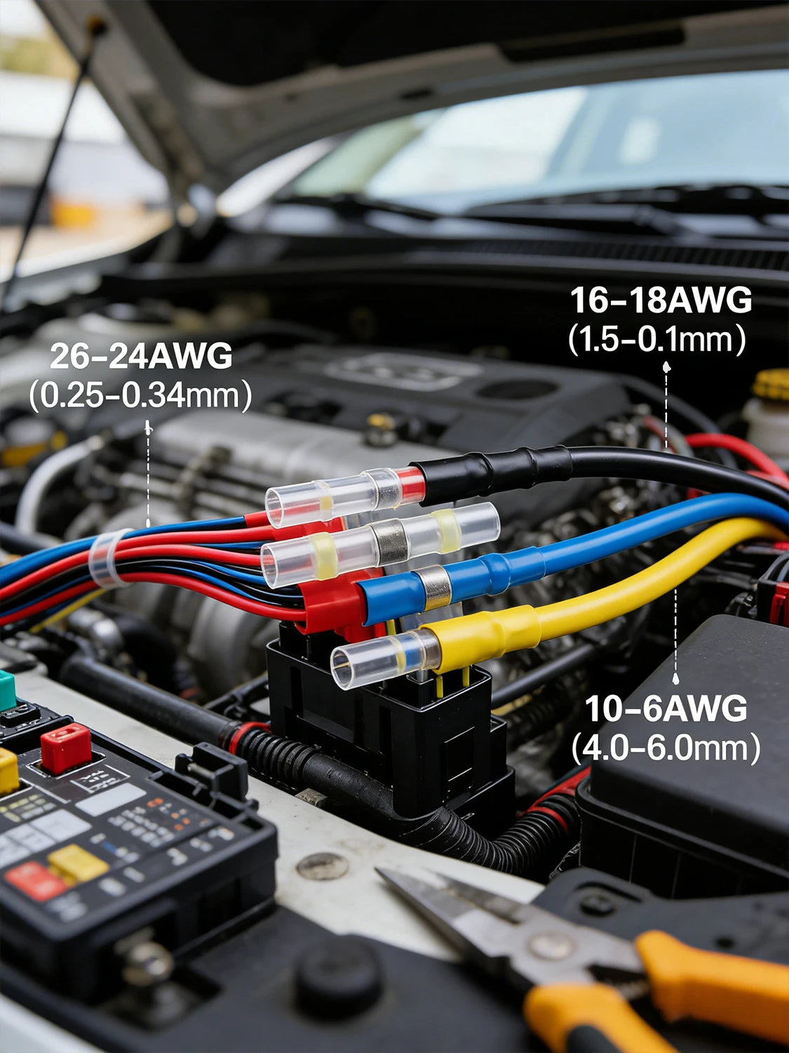 Blue Heat Shrink Solder Seal Wire Connectors Kit Waterproof Butt Connector Heat Shrink Electrical Terminals or Marine Automotive