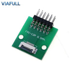0.5mm FPC/FFC Breakout Board with Right Angle Male Pins, Pre-Soldered 2.54mm DIP Adapter for Flat Ribbon Cable, 4-80P