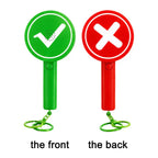 Hand‑Held Yes‑No Signal Paddle With Sound Effect Plastic Electronic Quiz Buzzer Prop For Classroom Trivia Game Interactive Toys