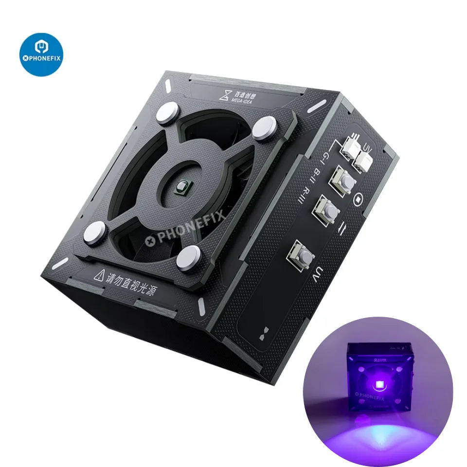 Qianli MEGA-IDEA Turbo Cooling UV Curing Fan Fume Extractor For Mobile Phone Motherboard PCB Weld Repair Heat Dissipation Tools