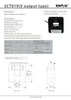 YHDC SCT019 Input 50A/100A/150A/200A Output 0.333V/33mA Accuracy 0.5%/1% Split Core Current Transformer AC Current Sensor