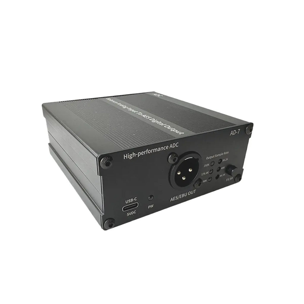 AU47-AES/EBU Analog-to-Digital Audio Converter Digital Audio Encoder Balanced Stereo Output 24 Bit 192K