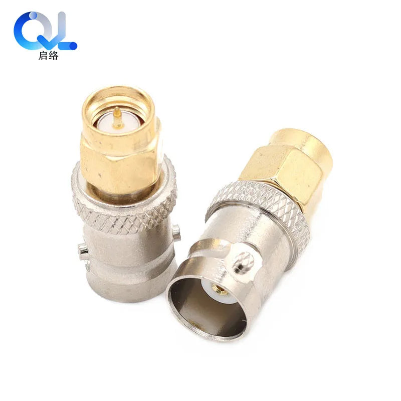 SMA to BNC Adapter SMA Male Plug to BNC Female M/F Radio Antenna Connector RF Converter M/F Radio Antenna Adapters Kit Coaxial