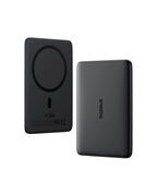 Baseus 5000mAh Magnetic Power Bank 15W Wireless 20W Wired Charging Thin Card-Sized Slim Portable Powerbank for iPhone 17 Samsung