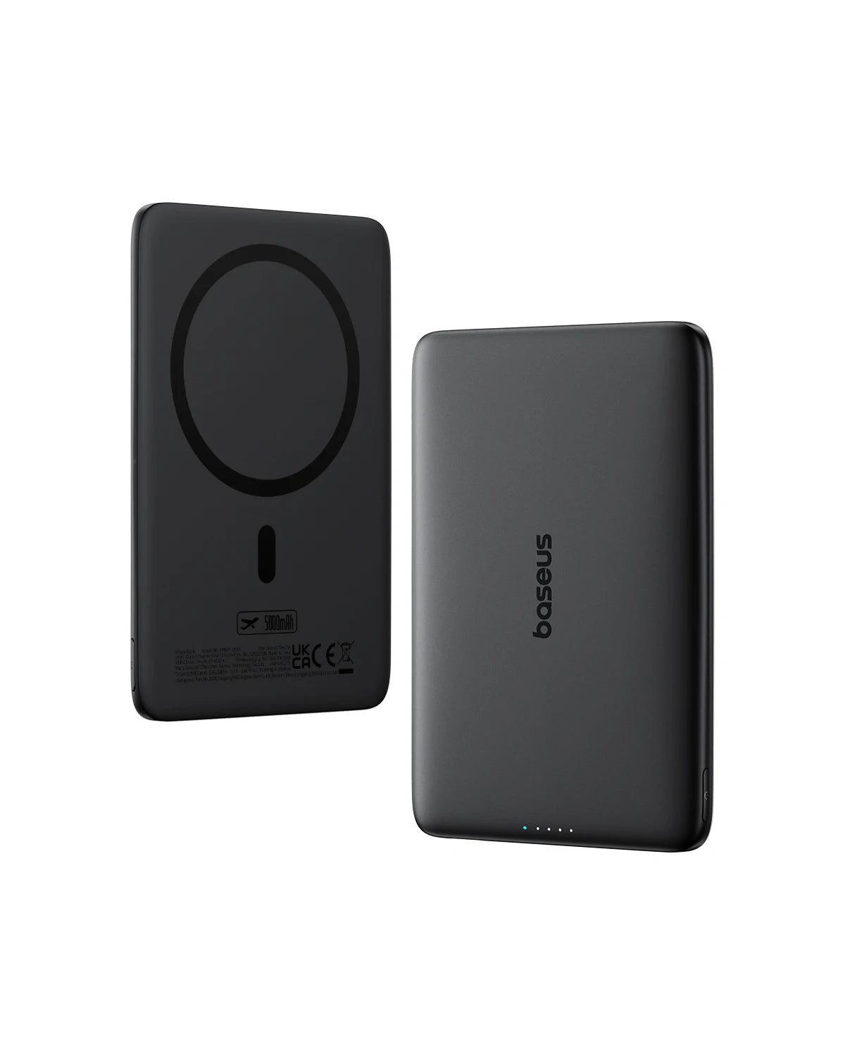 Baseus 5000mAh Magnetic Power Bank 15W Wireless 20W Wired Charging Thin Card-Sized Slim Portable Powerbank for iPhone 17 Samsung