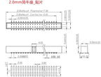 5-50Pcs Dip 6/10/20-40Pin 1.27mm 2.0mm 2.54mm Pitch Male Socket Straight Idc Box Headers Pcb Connector Double Row Dc3 Header