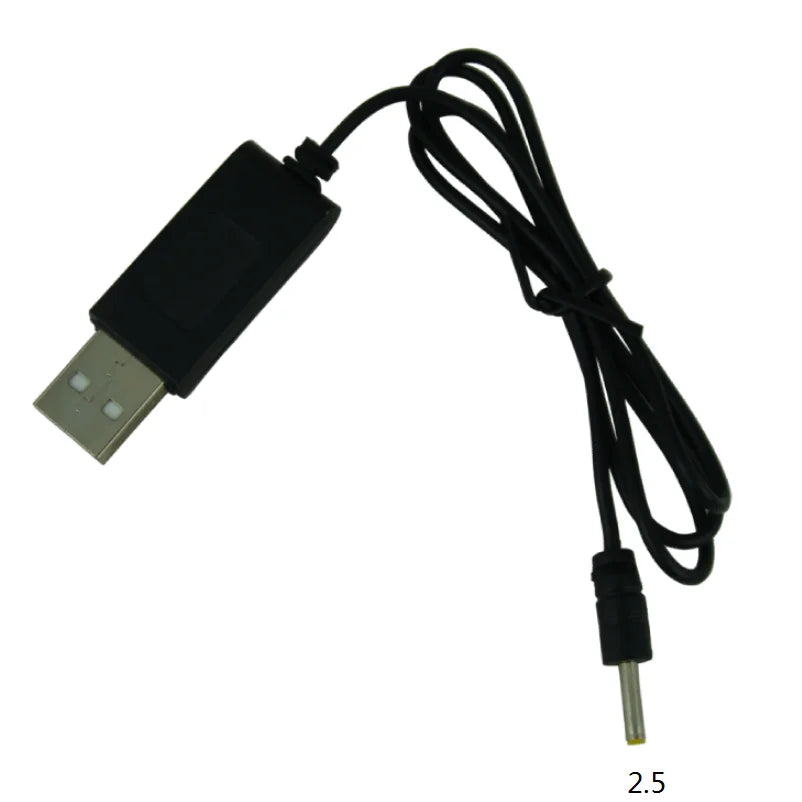 3.7V USB Charging Cable JST SM 1.25 2.0 2.5 3.5 MX2.0 Plug Lithium Battery Charger for RC Aircraft Helicopter Toys Accessories