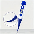 AiQUE Digital Pet Thermometer Fast Read Soft Tip Rectal Oral Temperature Meter for Dogs Cats Pets Memory Recall Veterinary Tool