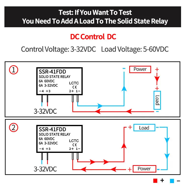 LCTC Solid State Relay Slim Relay SSR Non-contact DC To AC DC To DC SSR-41FDA SSR-41FDD DIN Rail Relay 6A