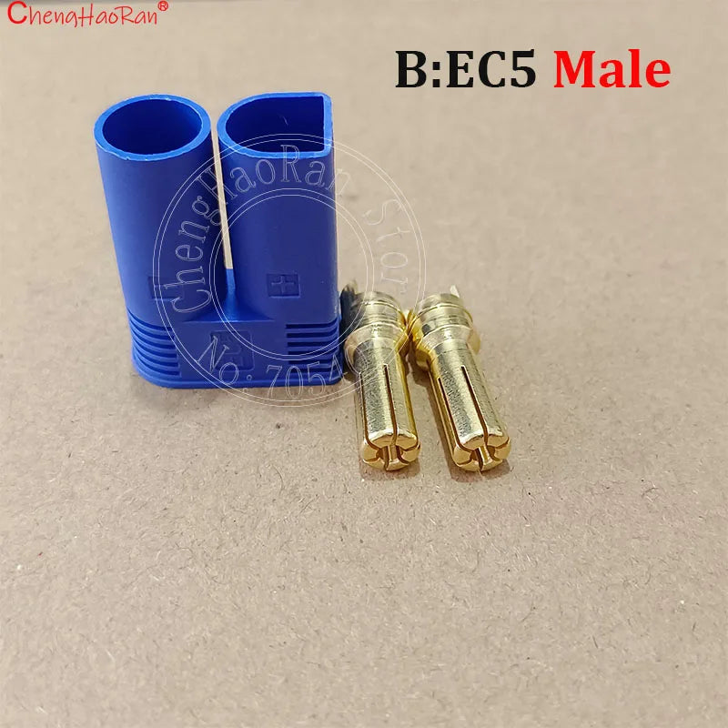 ChengHaoRan 1Set Weldable EC5 Model Aircraft Plug Male  Female Plug 15/30/50/100cm Extension Cord High Current  Plug