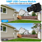SVPRO Ultra HD 16MP USB Camera 4656x3496 IMX298 USB Webcam Optical CS Zoom Camera for Industrial Inspection Machine Vision