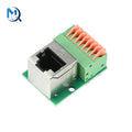 RJ45 Net Port Terminal Blocks Solderless Terminals Data Adapter Boards Male Female Socket Terminal Blocks for DIN Rail Mounting