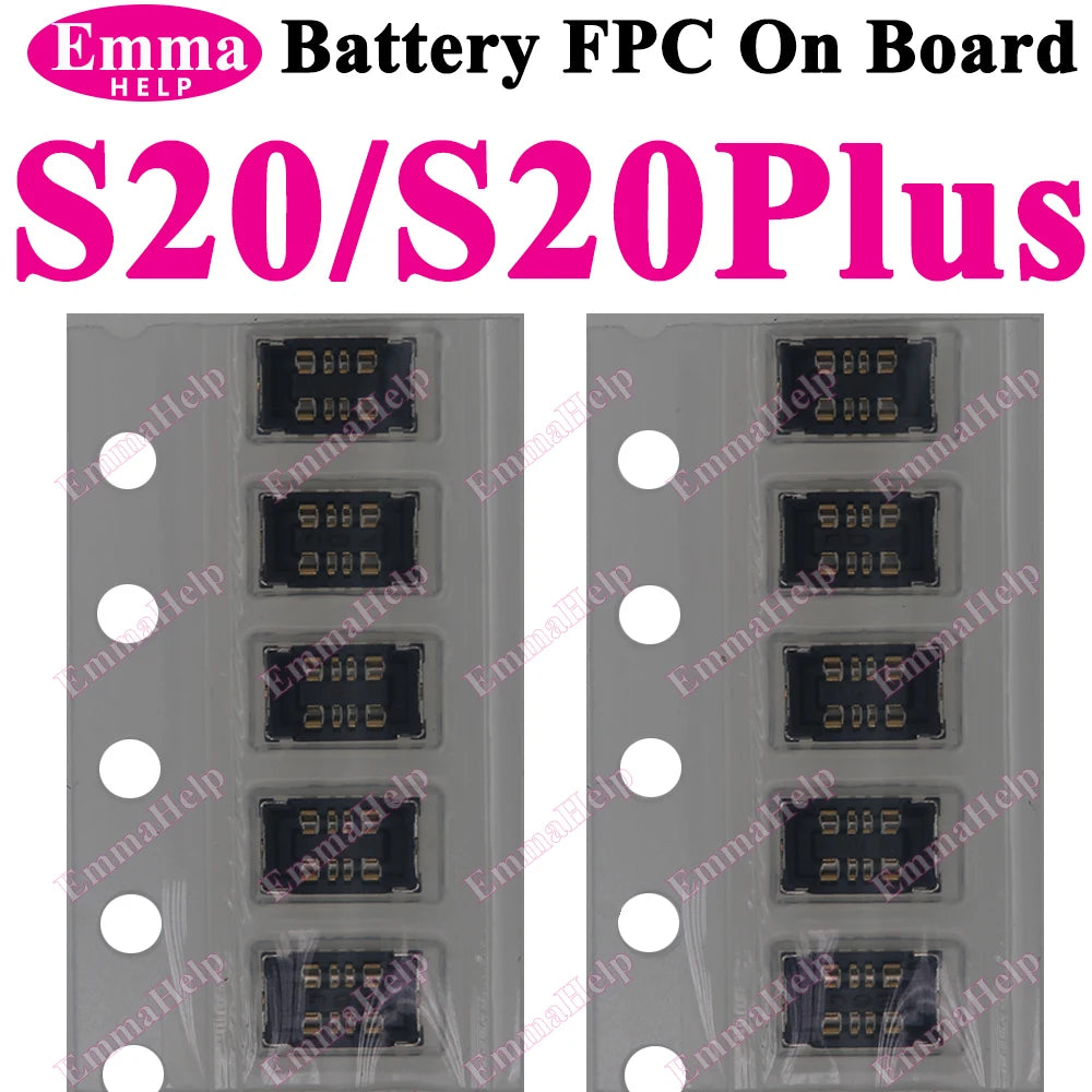 10Pcs Battery FPC Connector FPC for Samsung S24 S23 S22 S21 S20 S10 S10E Note 20 10 Plus S10 Lite On-Board Contactor Clip Plug