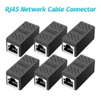 1/5/10/20PCS RJ45 Coupler Ethernet Extender 1000Mbps LAN Connector Cat6/Cat5e Ethernet Cable Extender Adapter Female to Female