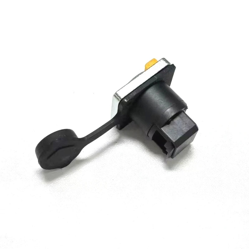 1pc RJ45 Male Aviation Plug Waterproof Connector Network Adapter Ethernet NetworkConverter Panel Mount Straight Adapter