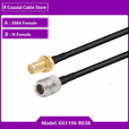 N Type To SMA RP SMA Male Female Connector Crimp for RG58 Cable Extension Jumper Pigtail L16 N To SMA Fast Delivery Brass RF
