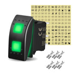 12V 20A White Lens Led Rocker Switch SPST / DPDT / Latching ON-OFF / Momentary (ON)-OFF-(ON) For Carling Switch Replace
