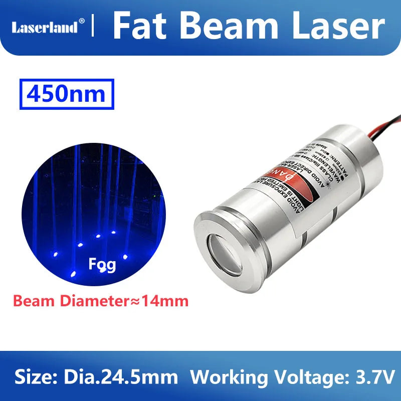 Red Green Blue Fat Beam Laser Module Diode for Halloween Haunted House Escape Room KTV Bar Ball