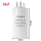 CBB60 450VAC 4~60μF ±5% 4-Pin Double Insert Motor Run Capacitor for Air Conditioner/Refrigerator/Pump，50/60Hz