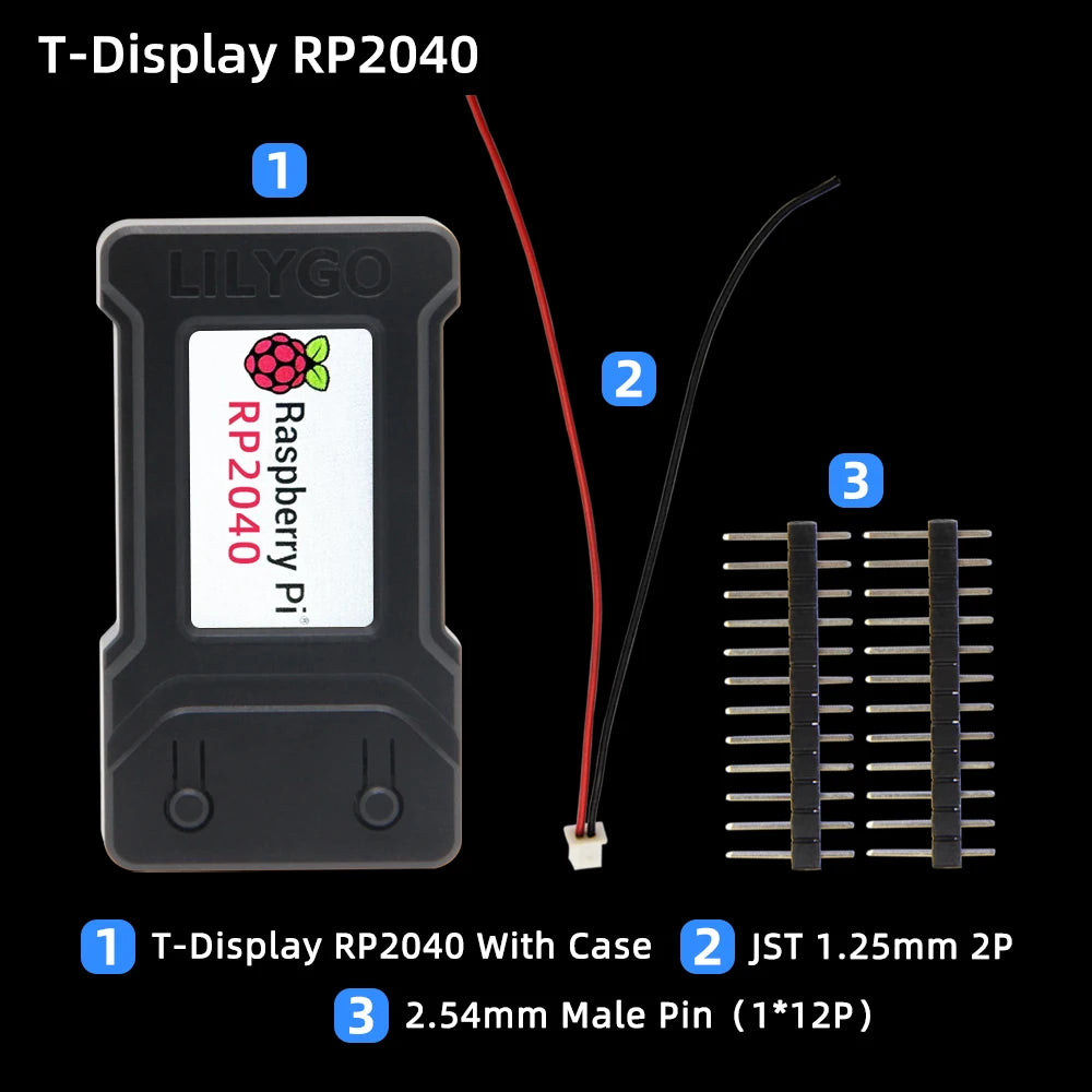 LILYGO® T-Display T-PicoC3 ESP32 ESP32-C3 RP2040 Raspberry Pi Module 1.14 inch LCD IPS HD Screen Development Board With Shell