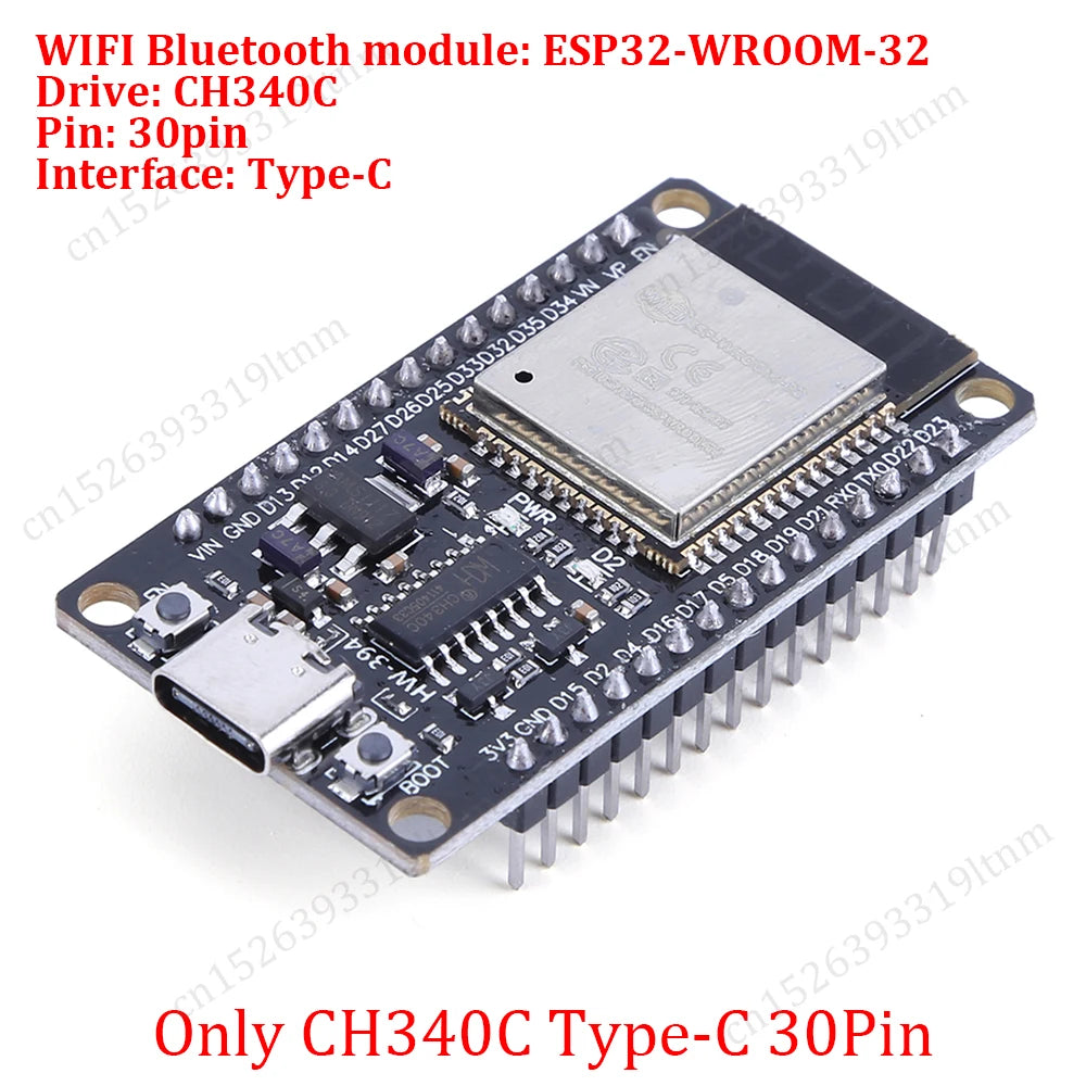 ESP32 Development Board 30Pin Breakout Board WiFi+Bluetooth Ultra-Low Power Dual Core ESP-32 Expansion Board for Arduino