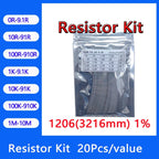 Resistor kit 1206 3216mm smd Resistor package 24values*20PCS=480PCS 1% Sample Kit Resisor