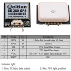 Beitian GPS Receiver Module BN-180/220/250/280/880 Multi-GNSS Support for Arduino Flight Control Drone