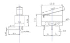 10Pcs Mini Micro Limit Switch NO NC 3 Pins PCB Terminals SPDT 1A 125V Roller Arc Lever Snap Action Push Microswitches