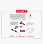 Raspberry Pi 400 Personal Computer or Kit,Quad-core 64-bit Processor 4GB of RAM ,WiFi Dual-display Output For 4K