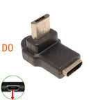 Micro USB data adapter male female USB connector, female male 5-pin Micro USB connector, left and right corners, 90 degrees
