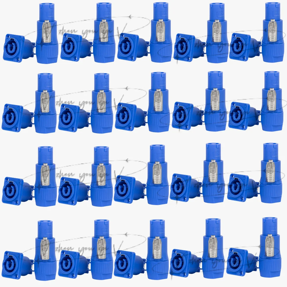 20PCS Powercon Connector Male Plug NAC3FCA NAC3FCB Socket NAC3MPA AC Cable 20A 250V Power Plug Adapter for Stage Light LED Scre