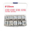 100pcs/lot Set Kit 6*25MM 250V Ceramic Fuse 1A 2A 3A 4A 5A 6A 8A 10A 15A 20A Fuses 6x25mm
